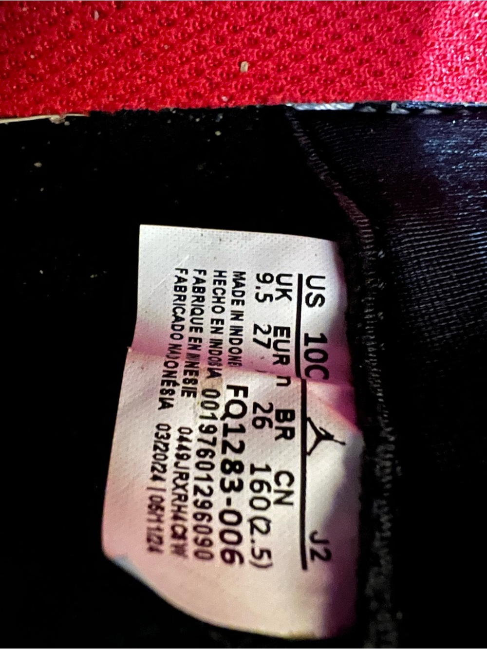Air Jordan 1 Toddler Size 9.5 Mid RM EasyOn TD Black/Red/White - Picture 8 of 16